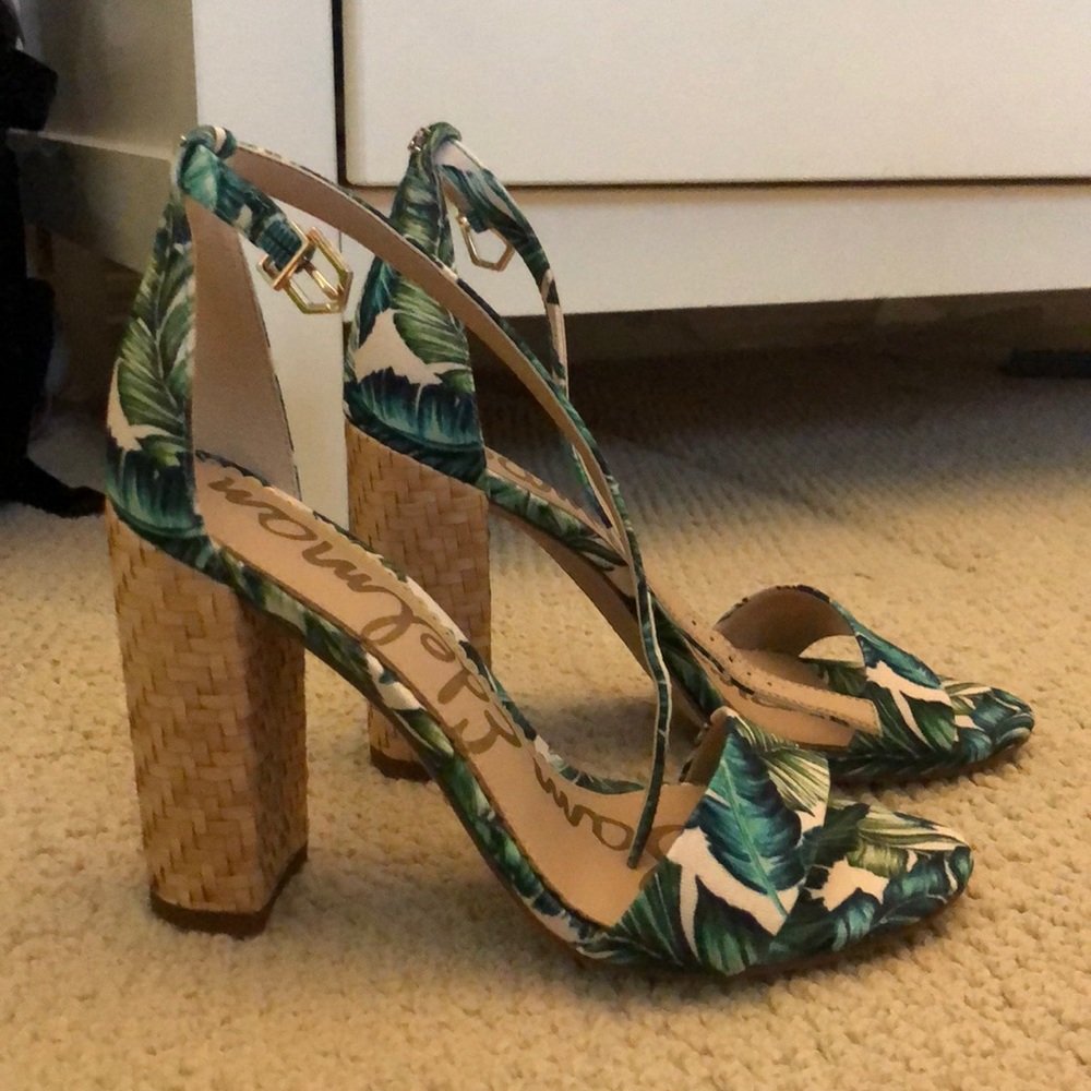 BRAND NEW sam edelman: tropical yarn block sandal